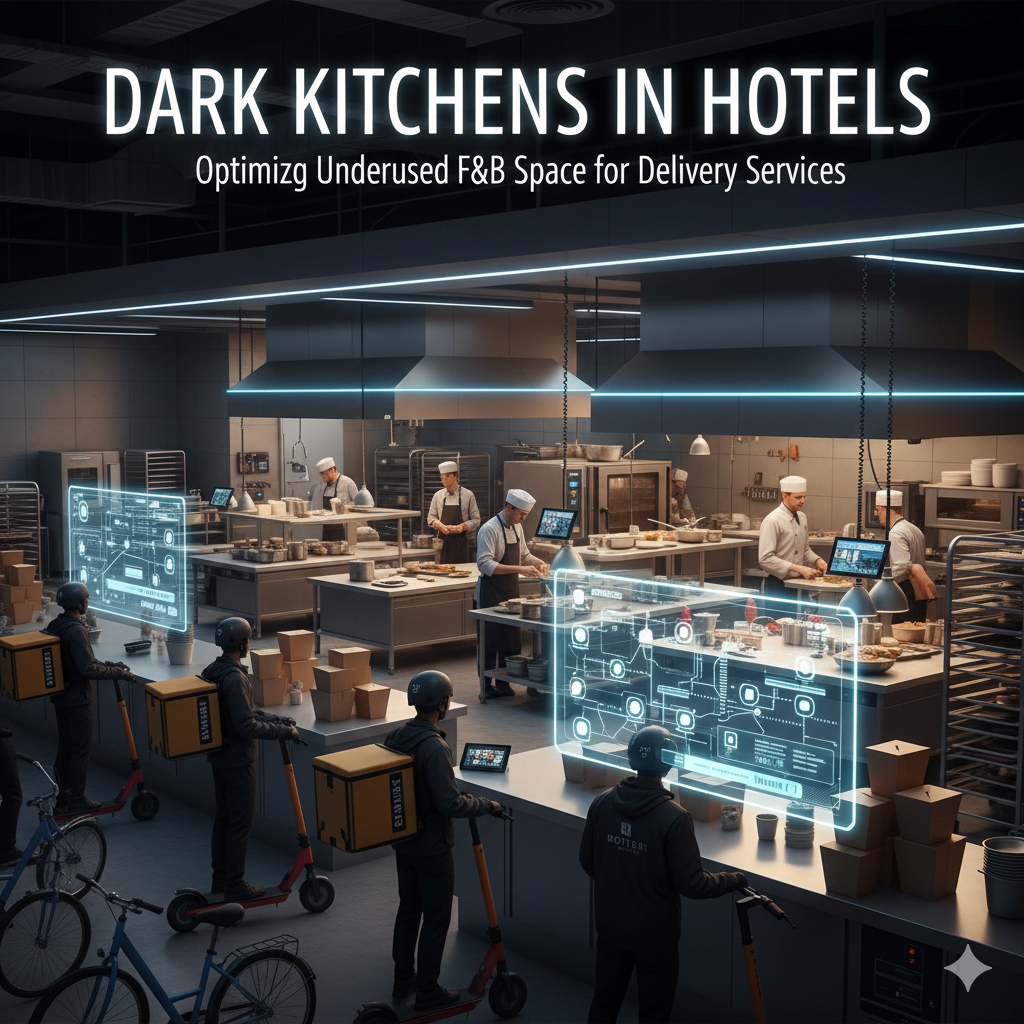 Dark Kitchens in Hotels: Optimizing Underused F&B Space for Delivery Services