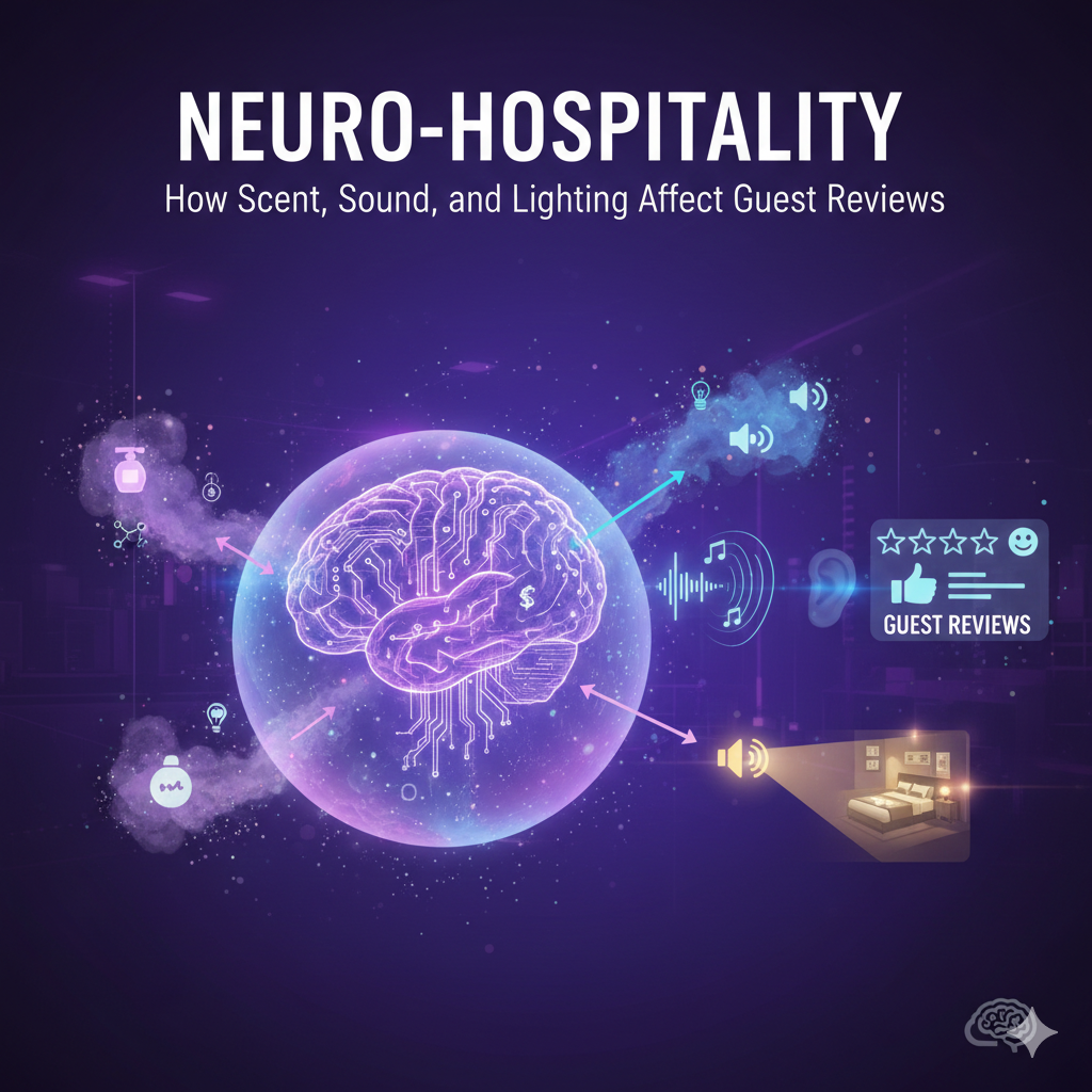Neuro-Hospitality: How Scent, Sound, and Lighting Affect Guest Reviews