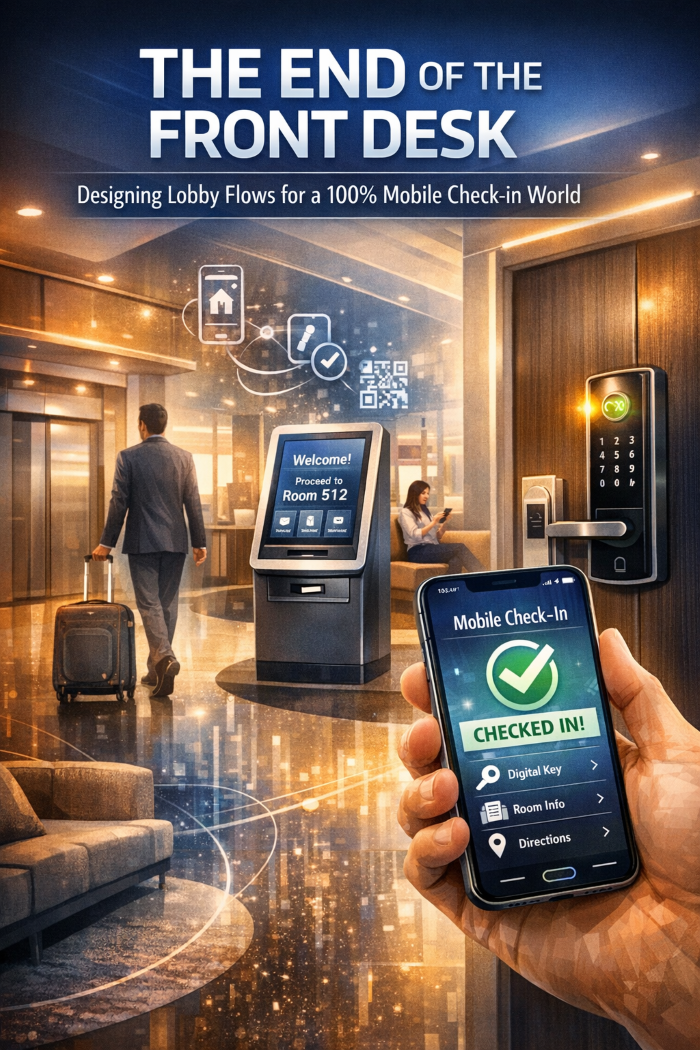 The End of the Front Desk: Designing Lobby Flows for a 100% Mobile Check-in World