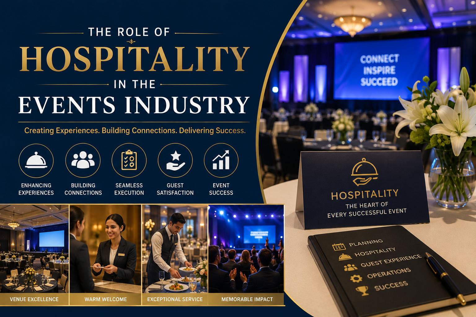 The Role of Hospitality in the Events Industry: Creating Memorable Experiences Through Exceptional Service