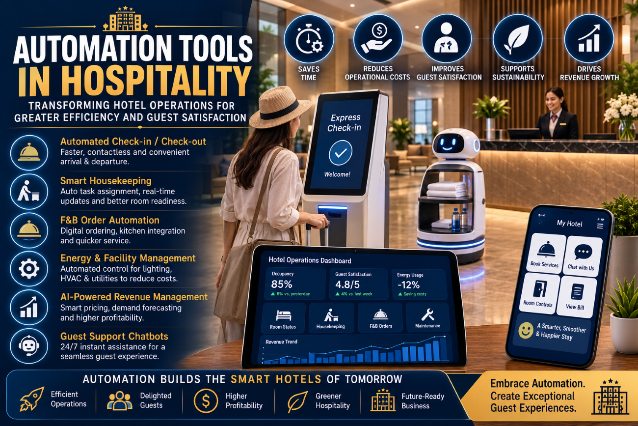 Automation Tools in Hospitality: Transforming Hotel Operations for Greater Efficiency and Guest Satisfaction