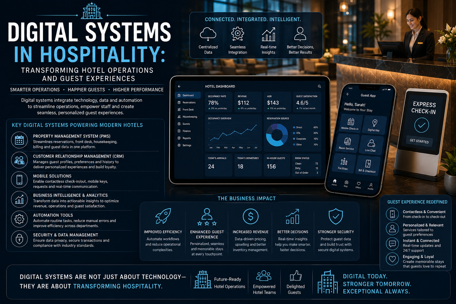 Digital Systems in Hospitality: Transforming Hotel Operations and Guest Experiences